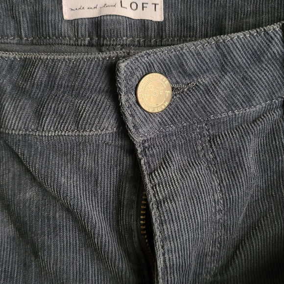 Ann Taylor Loft Blue Corduroy Pants Size 6/28 - Picture 4 of 7